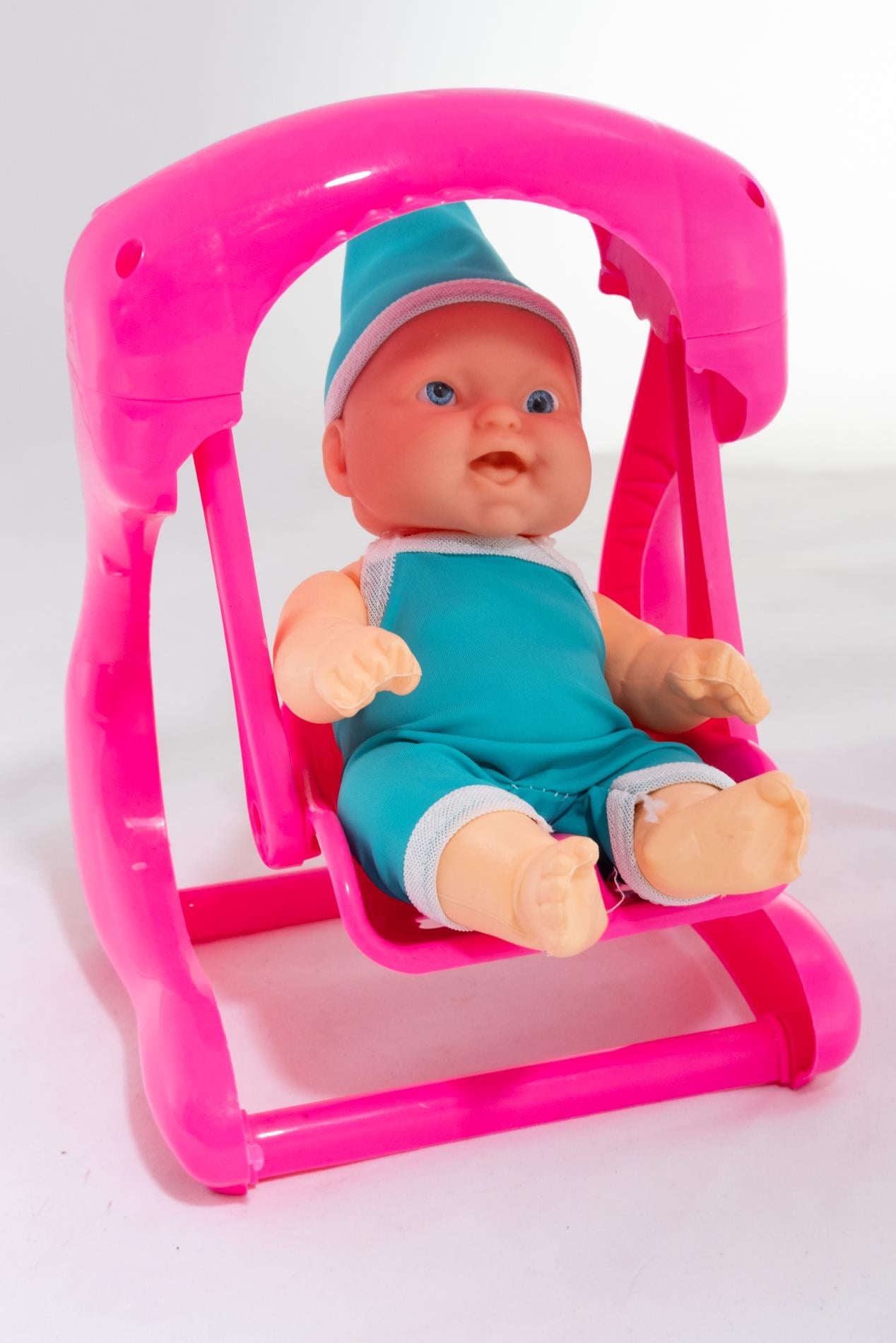 Salıncaklı Oyuncak Bebek Mavi