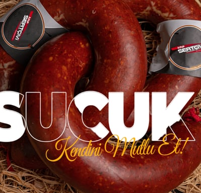 Sertçivi Dana Sucuk (1 Kg) – Gelenekten Gelen Lezzet