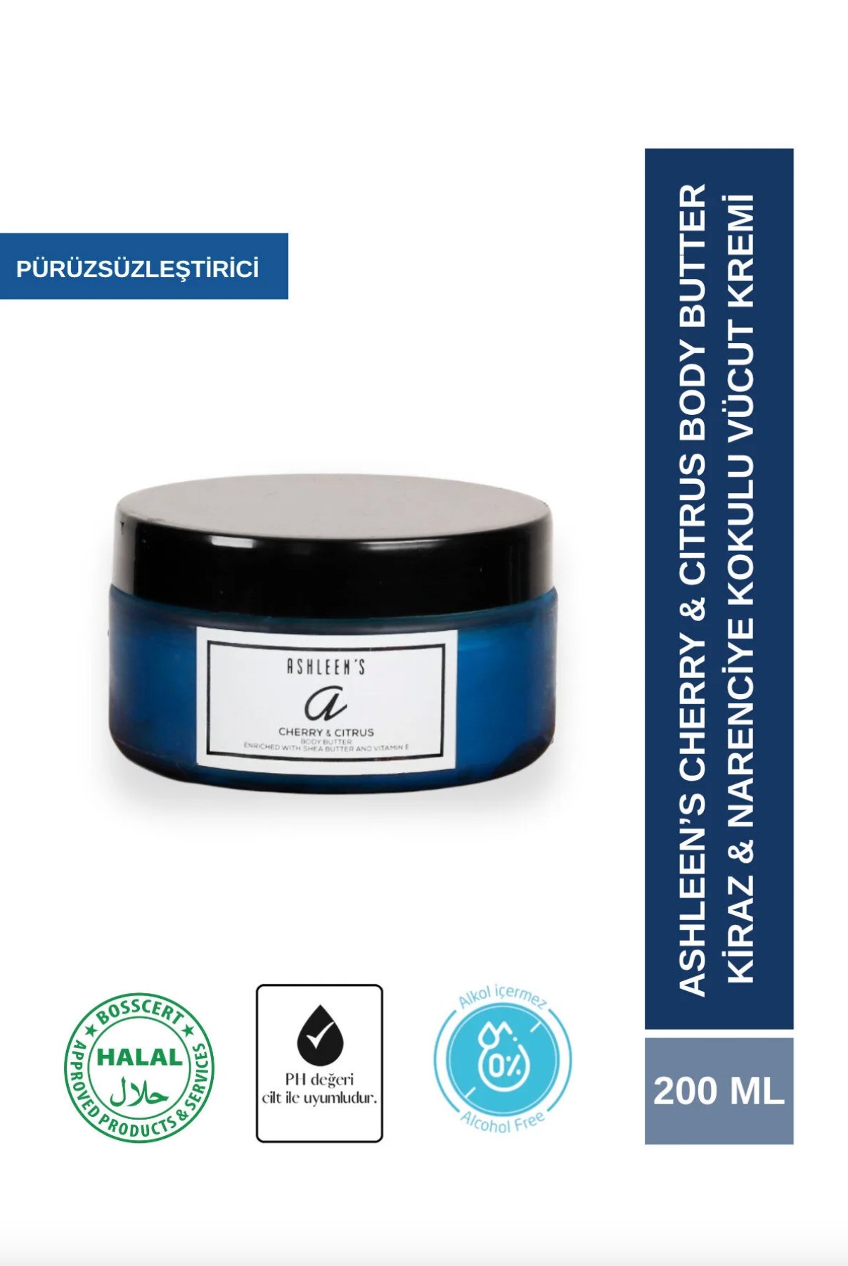 CHEERY & CITRUS Kiraz Çiçeği ve Narenciye Kokulu Pürüzsüzleştirici Vücut Kremi BODY BUTTER