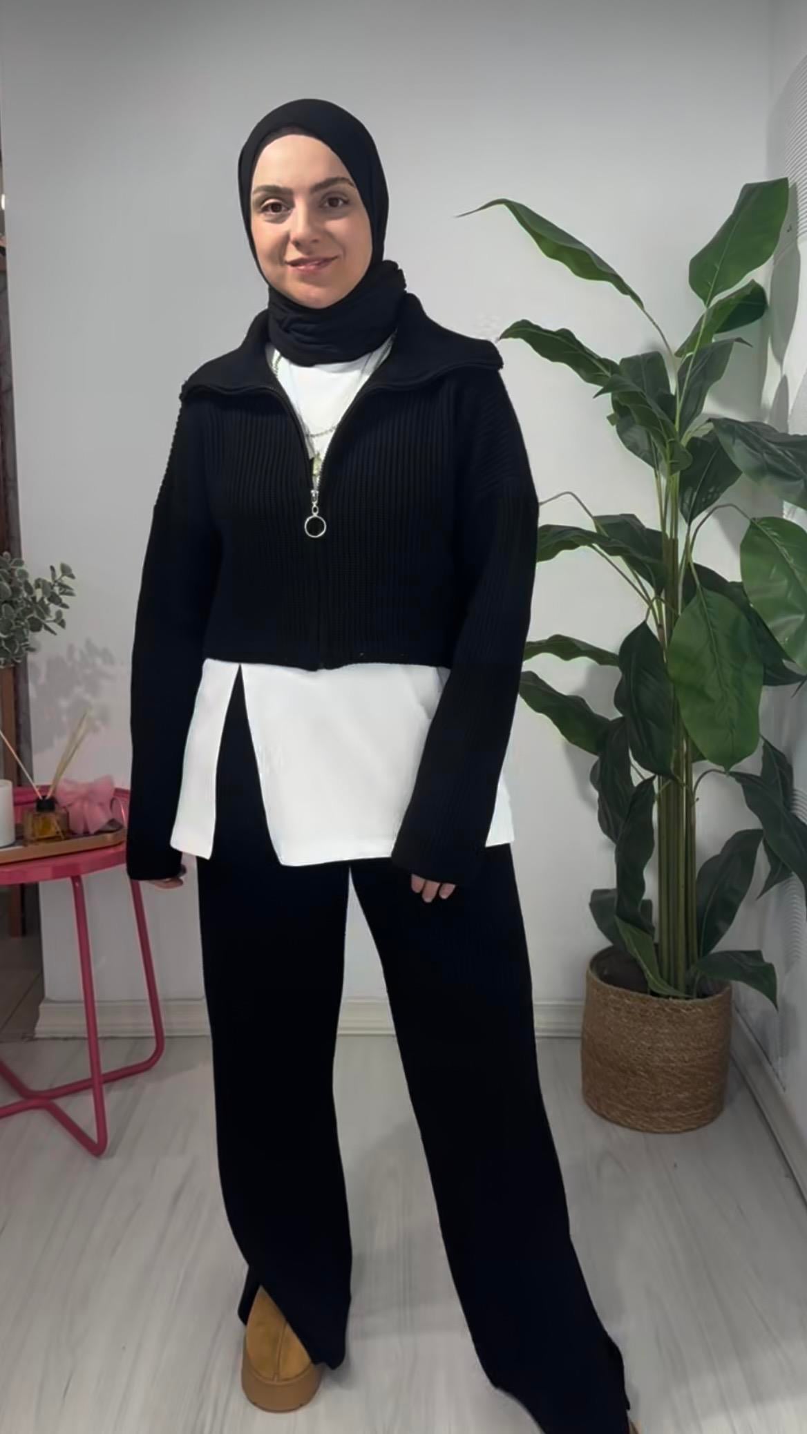 Triko 3 lü takım /siyah