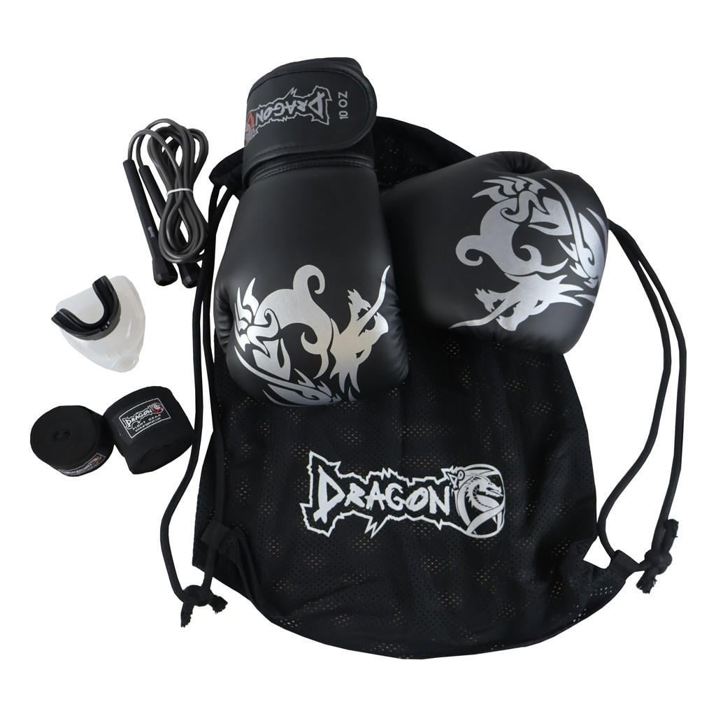 DragonDo Sangal Boks Eldiveni 5'li Set (Sangal Eldiven+Bandaj+Dişlik+İp+Çanta)