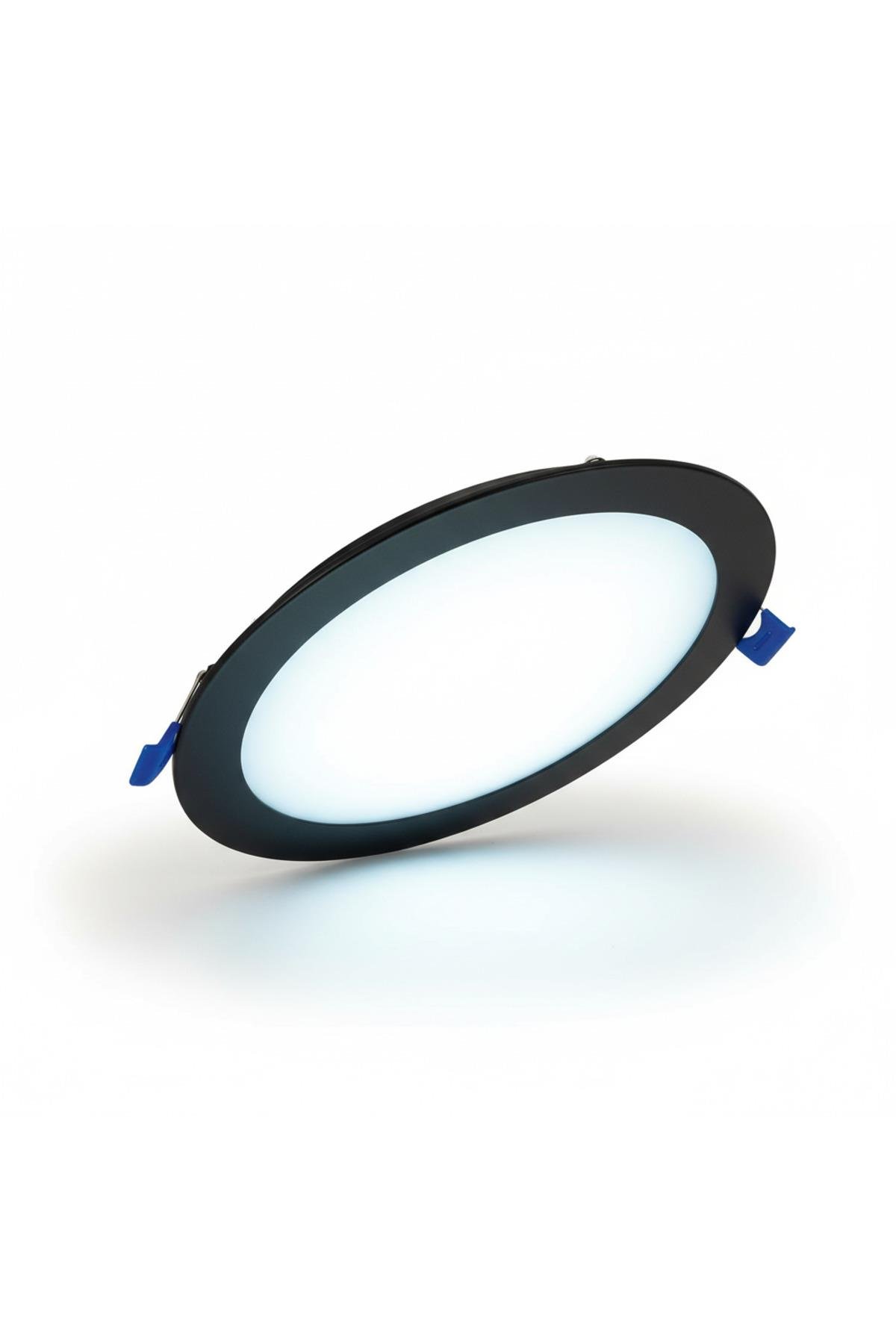 KDL402B Siyah Kasa Sıva Altı Slim LED Panel 15W Beyaz Işık (Modern Tavan Aydınlatma)