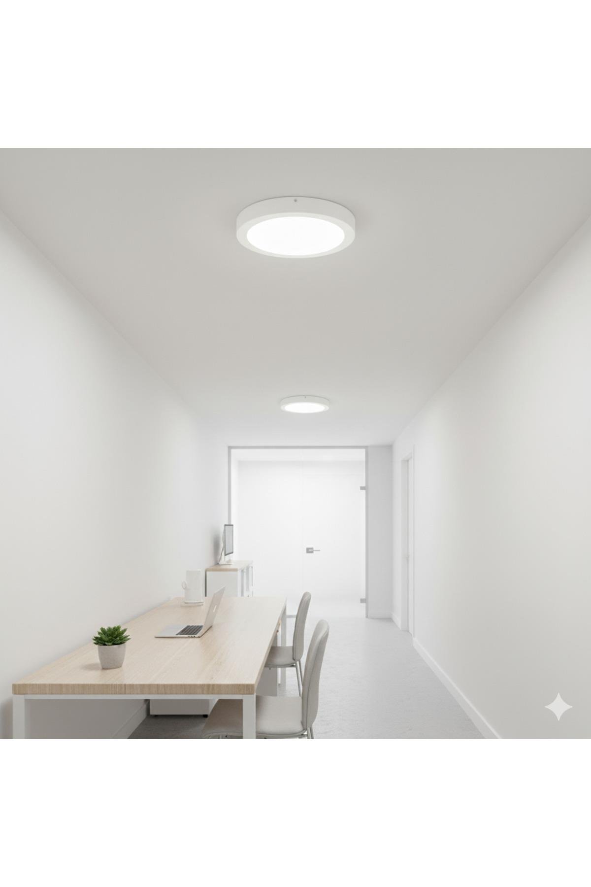 KDL422 Sıva Üstü Yuvarlak LED Panel 18W Günışığı (Modern Tavan Aydınlatma)