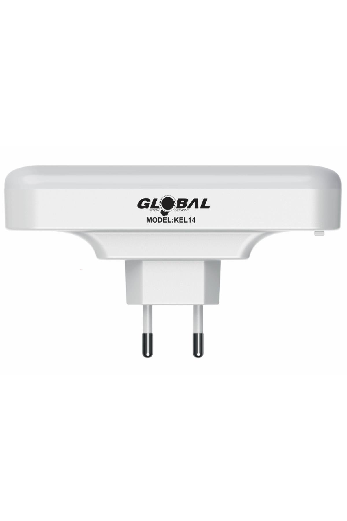 KEL014 Mini Şarjlı LED Işıldak (Priz Tipi Acil Durum Lambası)
