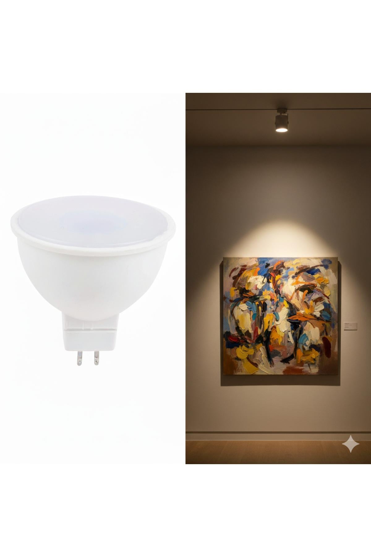 KES046B G5,3 (MR16) Kapsül LED Spot Ampul 5W Ara Renk / Doğal Beyaz