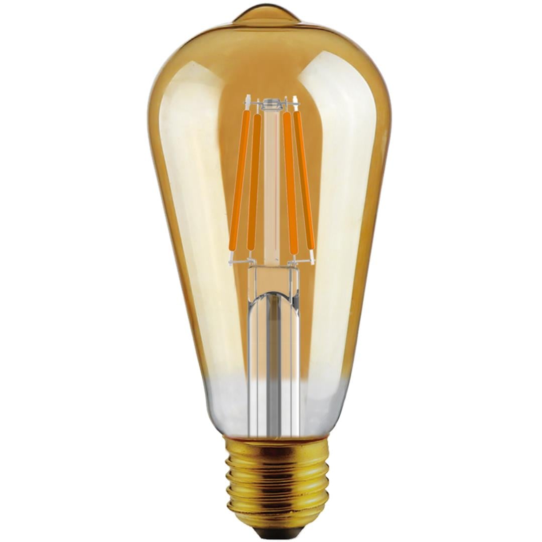 KES605 COB FLAMANLI AMPÜL 27000K 6W E27 GUNISIGI