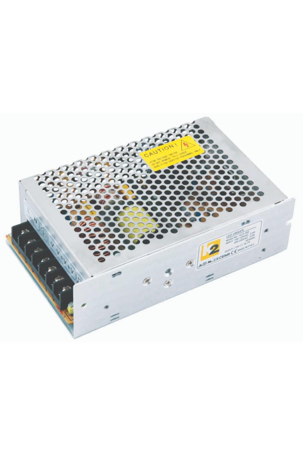 KLD200B İç Mekan Slim LED Trafo 200W / 16.7A IP20 Güç Kaynağı Adaptör