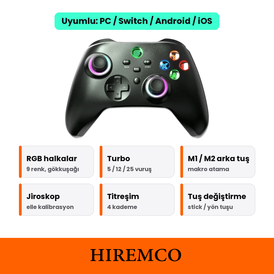 Data Frog PC03 Kablosuz Gamepad