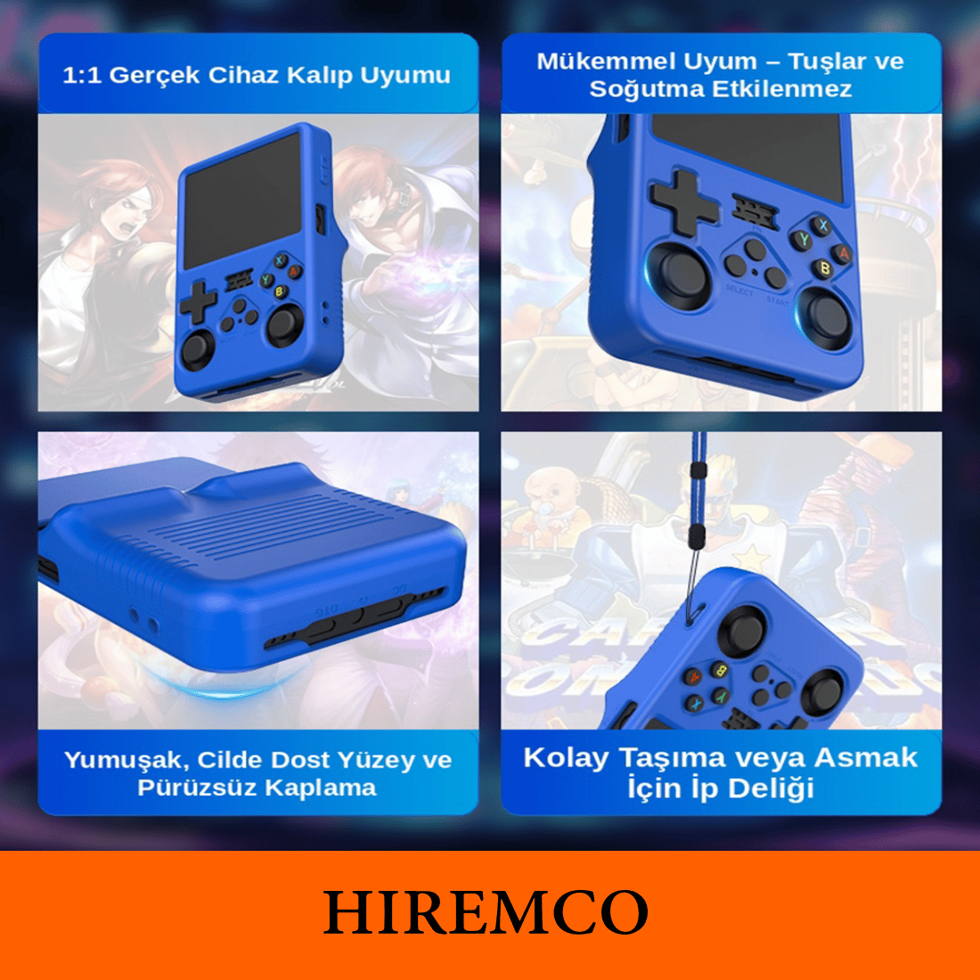 Data Frog R36S Kırmızı Silikon Kılıf