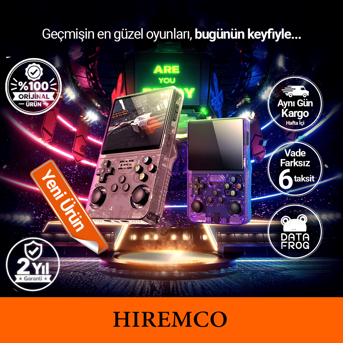 Data Frog R36S Retro Oyun Konsolu