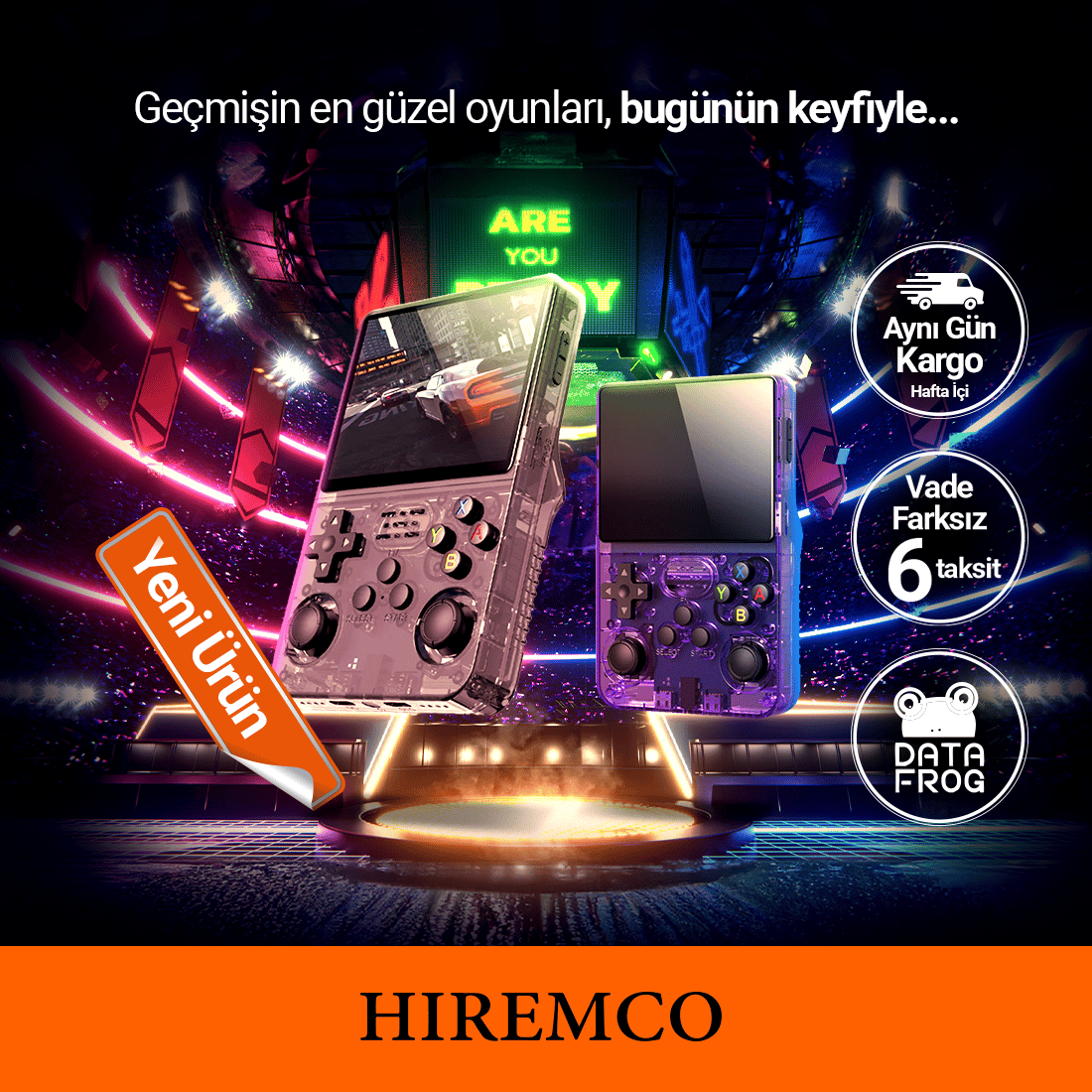 Data Frog R36S Retro Oyun Konsolu