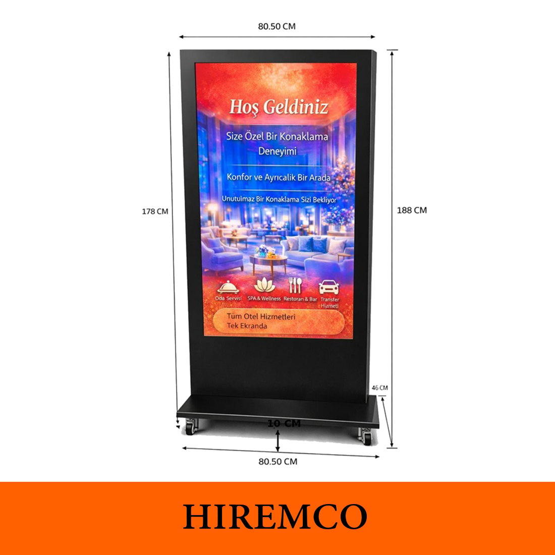 Hiremco Dijital Tabela Kiosk (50”)