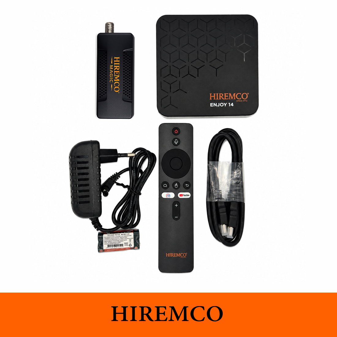 Hiremco Enjoy 14 + Magic USB-A Kurulu Uydu Seti 4K Android TV Box