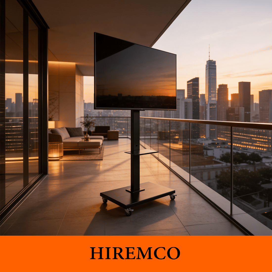 Hiremco Tekerlekli TV Standı (Premium)
