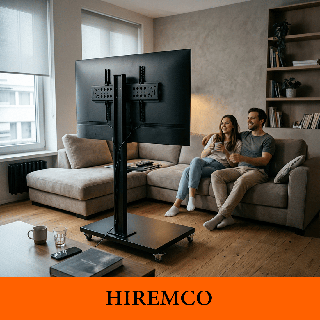 Hiremco Tekerlekli TV Standı (Premium)
