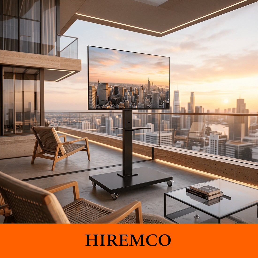 Hiremco Tekerlekli TV Standı (Premium)