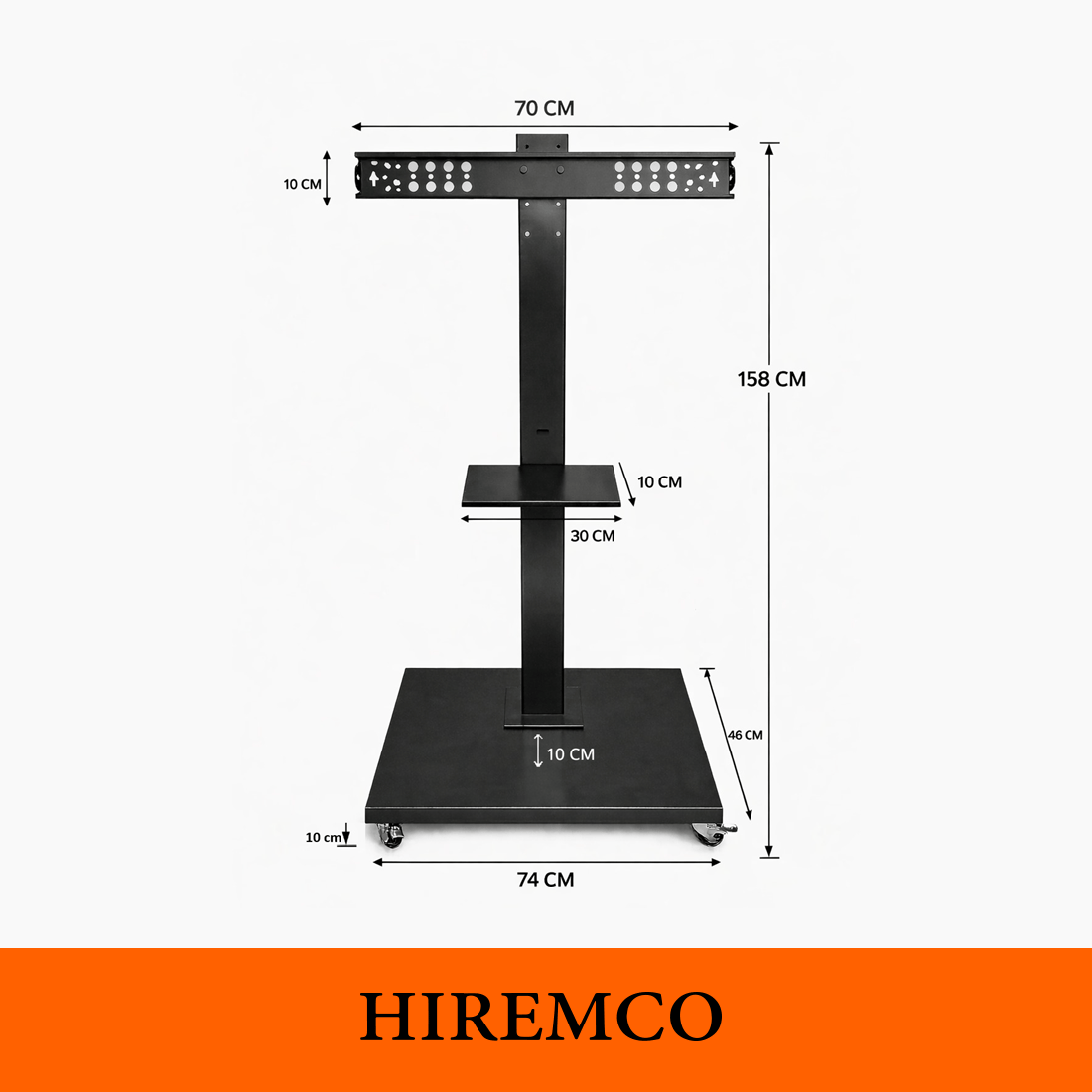 Hiremco Tekerlekli TV Standı (Premium)