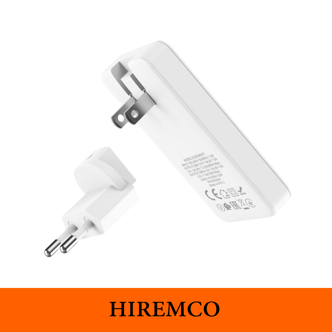 SHAZA Slim Çift Çıkışlı USB QC3.0 - Type-C PD GaN 65W Şarj Adaptörü Beyaz