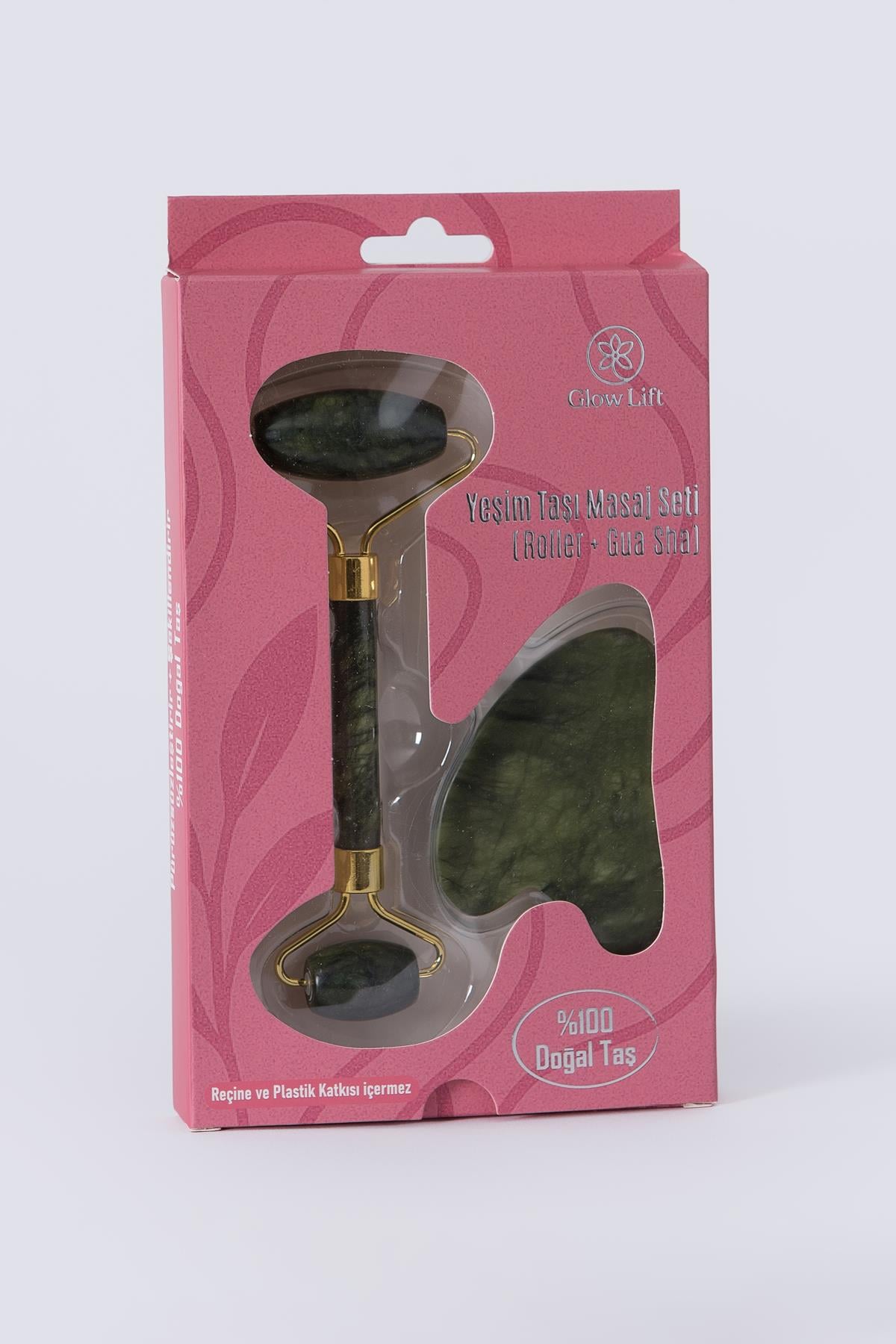 Yeşim Taşı Masaj Seti (Roller+Guasha)