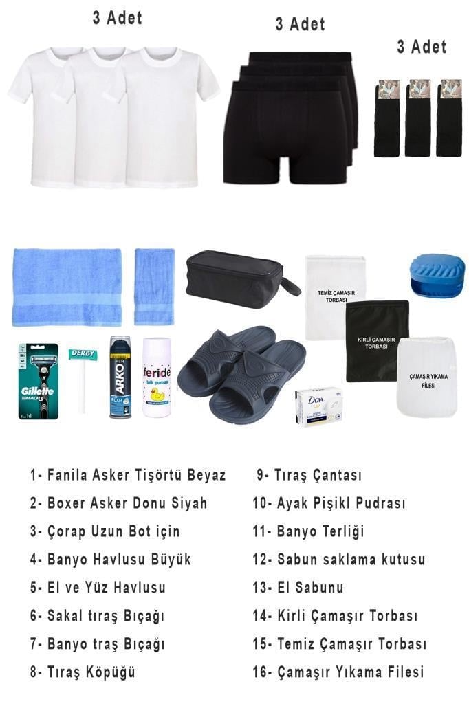 Single Sword 77 Parça Temel Acemi Bedelli Havacı Asker Seti 18 Li