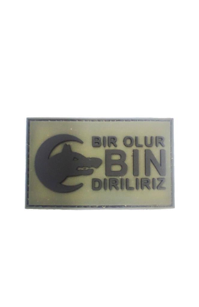 Single Sword Bir Ölür Bin Diriliriz Nakış Peç - Patch