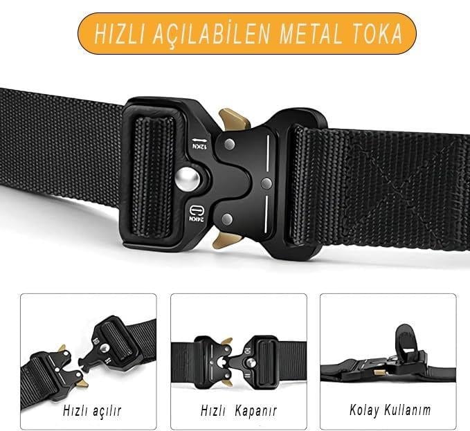 Single Sword Kobra Kemer 125 Cm X 3.8 Cm - Taktik Outdoor ve Koruma Pantolon Kemeri