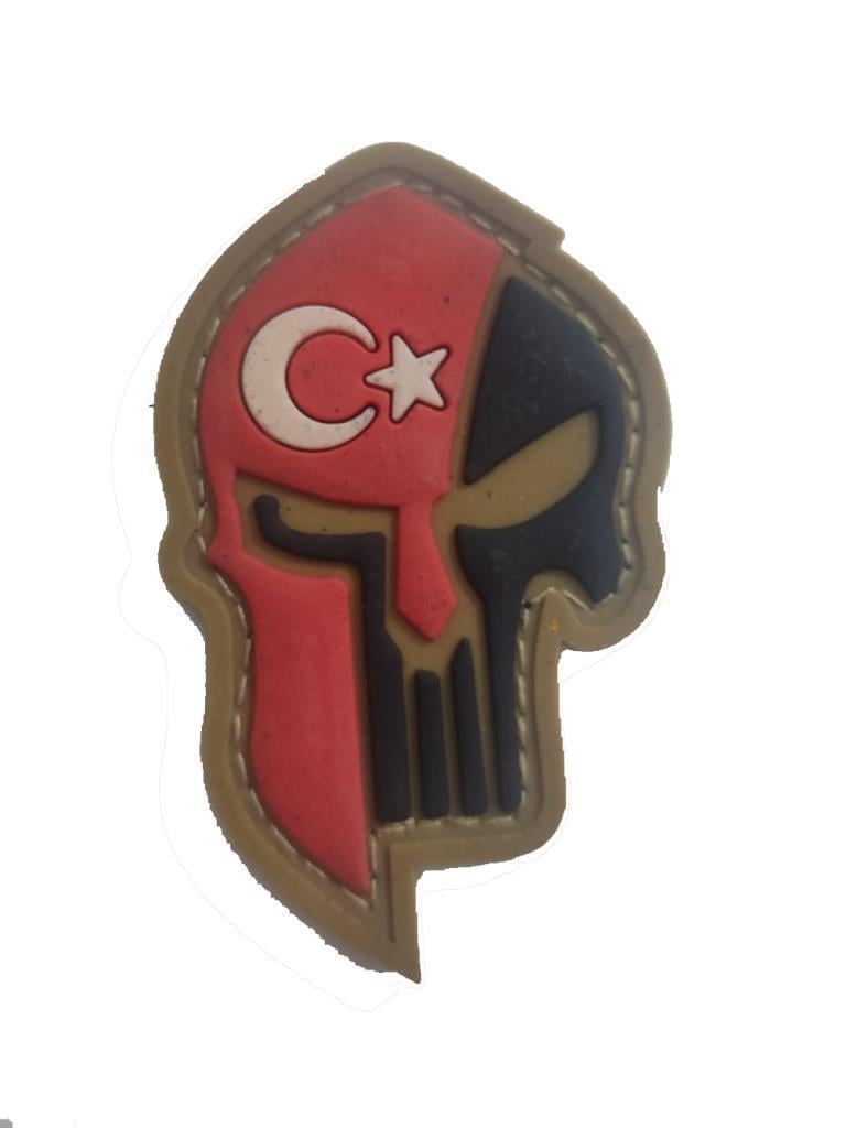 Single Sword Kuru Kafa Plastik Patch - Peç