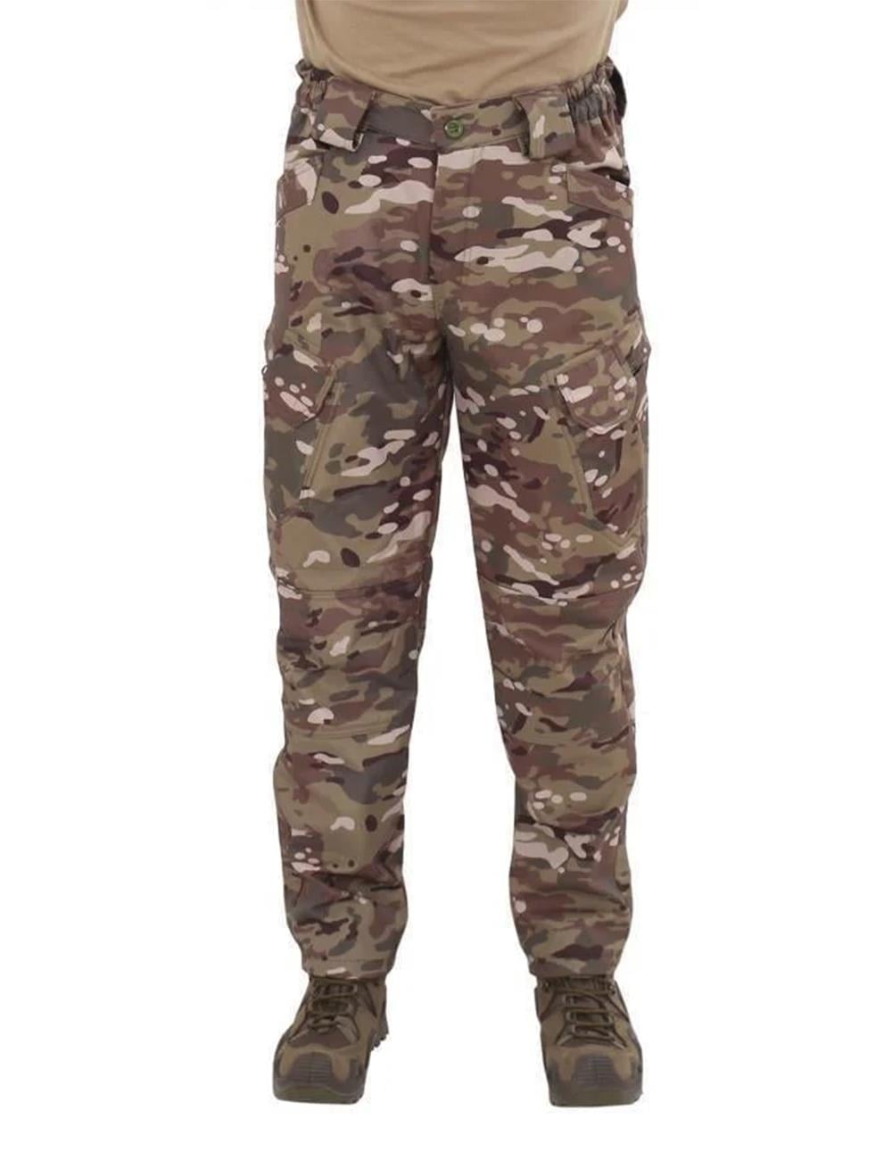 Single Sword Outdoor Softshell Su&Rüzgar  Geçirmez Taktik Erkek Pantolon (İçi Polarlı) 