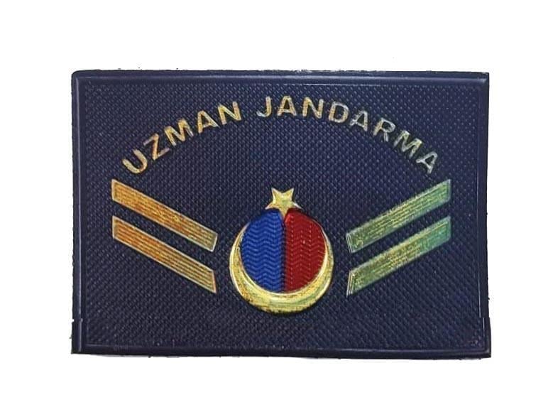 Single Sword Uzman Jandarma Yazılı Asayiş Plastik Rütbe