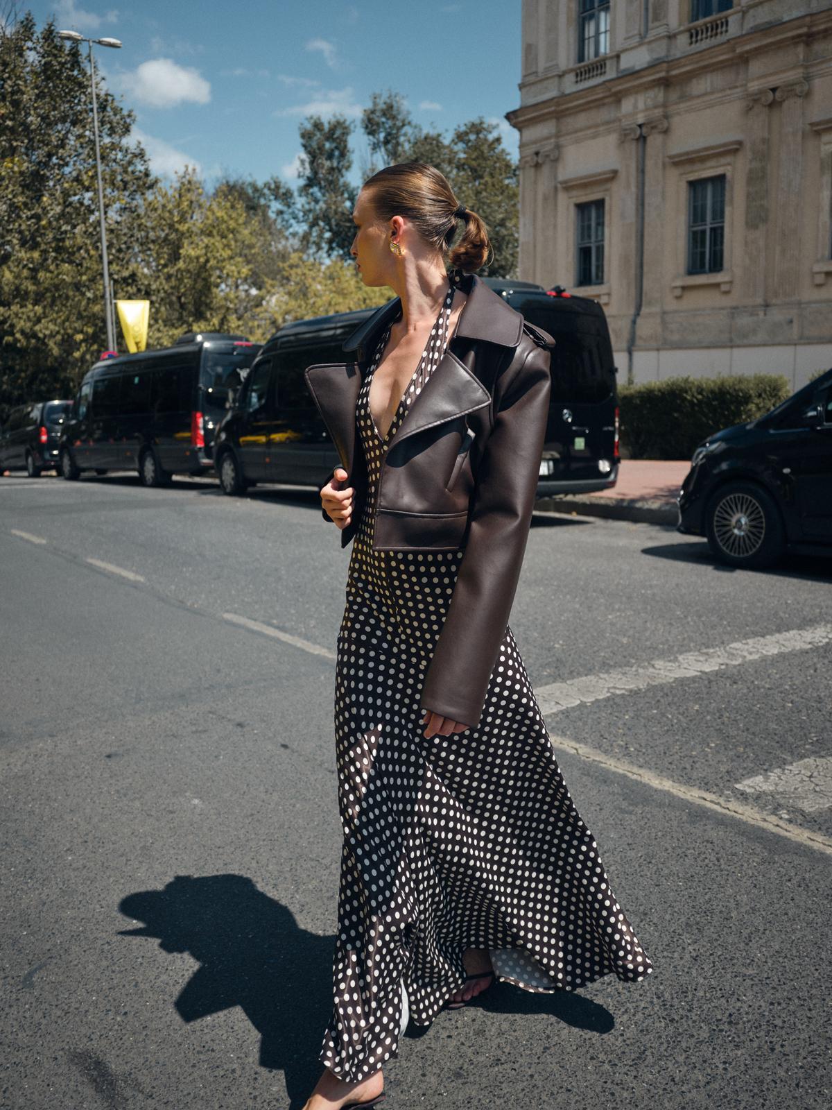 ACI KAHVE RV STUDİO DERİ KISA CEKET