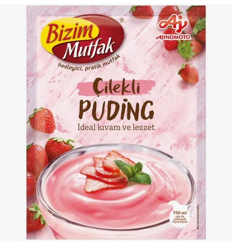 BİZİM MUTFAK ÇİLEKLİ PUDİNG 95 GR