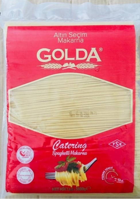 GOLDA SPAGETTİ MAKARNA 5 KG