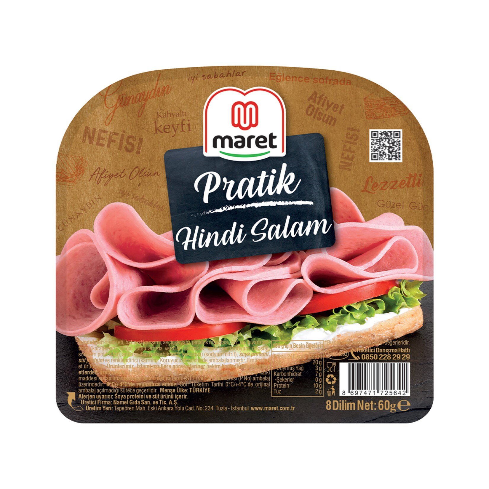 MARET PRATİK HİNDİ SALAM 60 GR