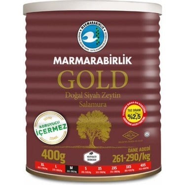 MARMARABİRLİK GOLD SÜPER 261/290 M 400 GR ZEYTİN