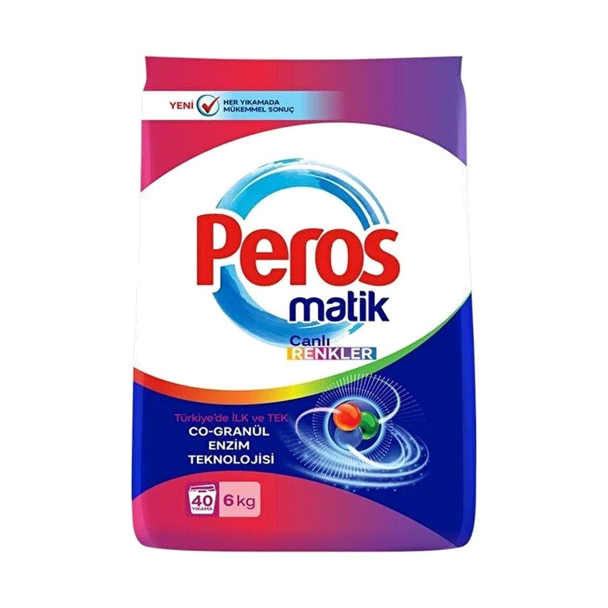 PEROS MATİK CANLI RENKLER 6KG TOZ DETERJAN 