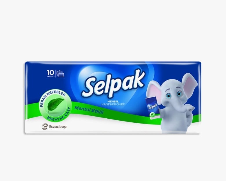 SELPAK MENDİL MENTOLLÜ 10'LU PAKET
