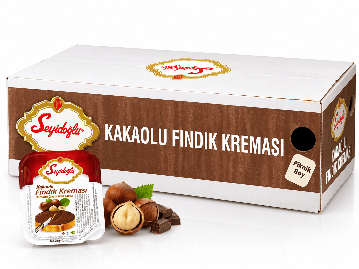SEYİDOĞLU KAKAOLU FINDIK KREMASI PİKNİK BOY 15 GR *100 ADET