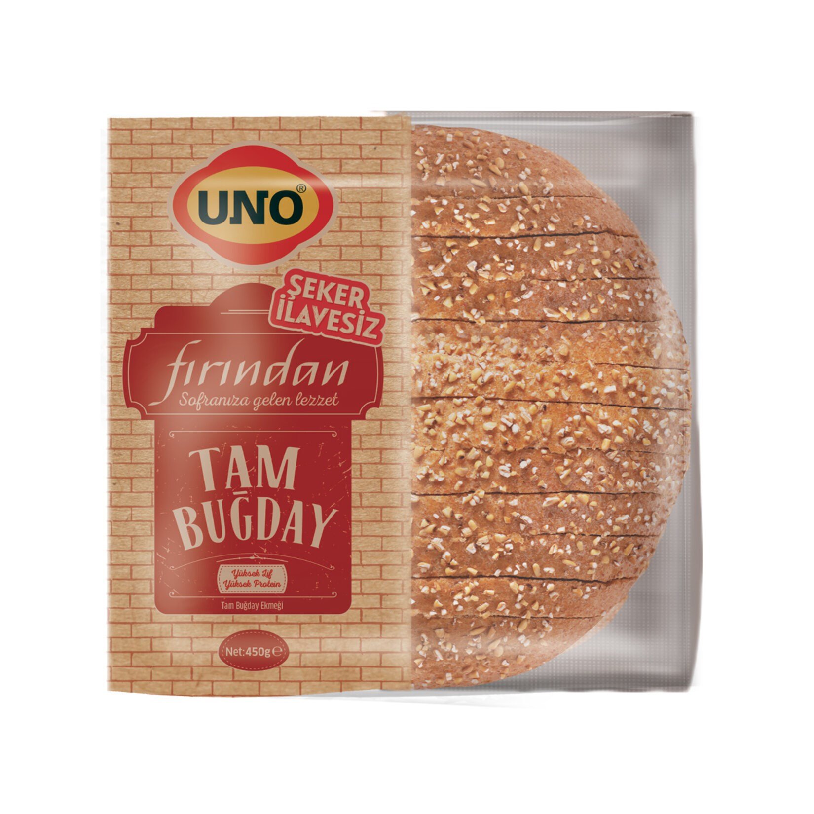 UNO FIRINDAN TAM BUĞDAY EKMEĞİ 450 GR