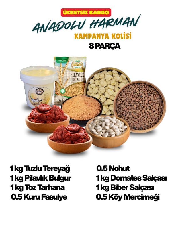 8 Parça Anadolu Harman Kampanya Kolisi