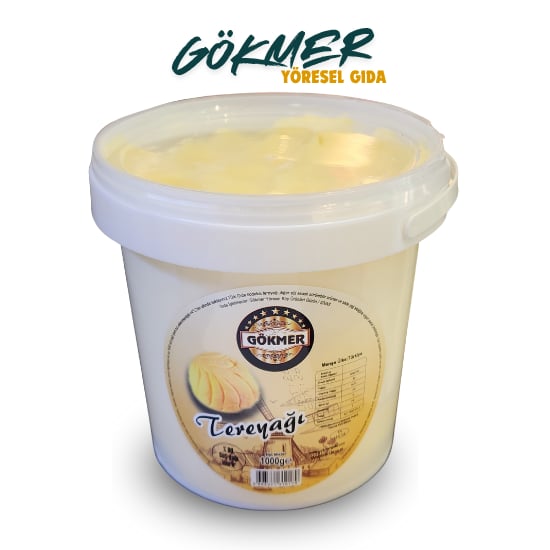 Hakiki Ahşap Yayık Köy Tereyağ 1 KG (TUZLU)