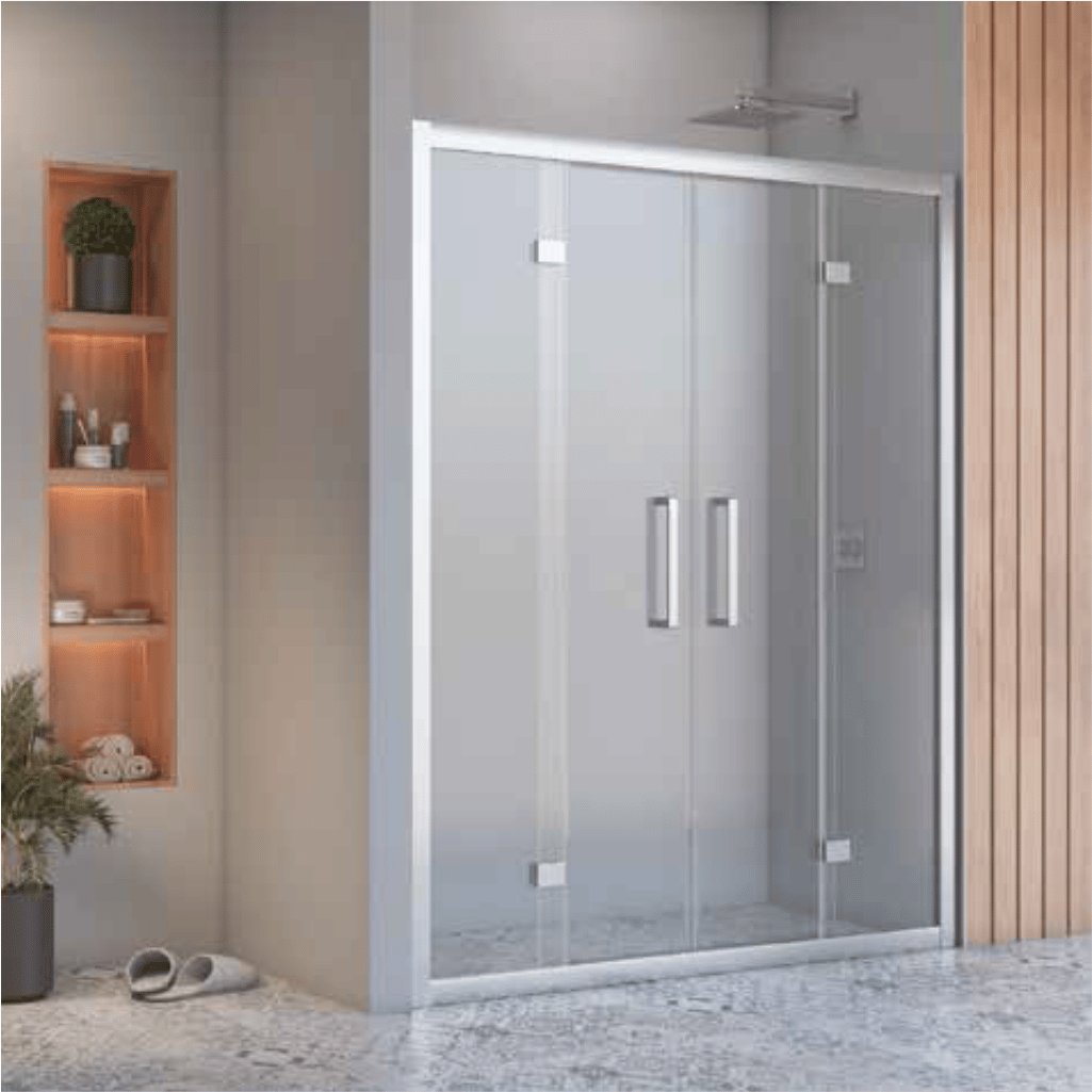 SHOWER BOLD İki Duvar Arası 2 Sabit 2 Çalışır, Kabin