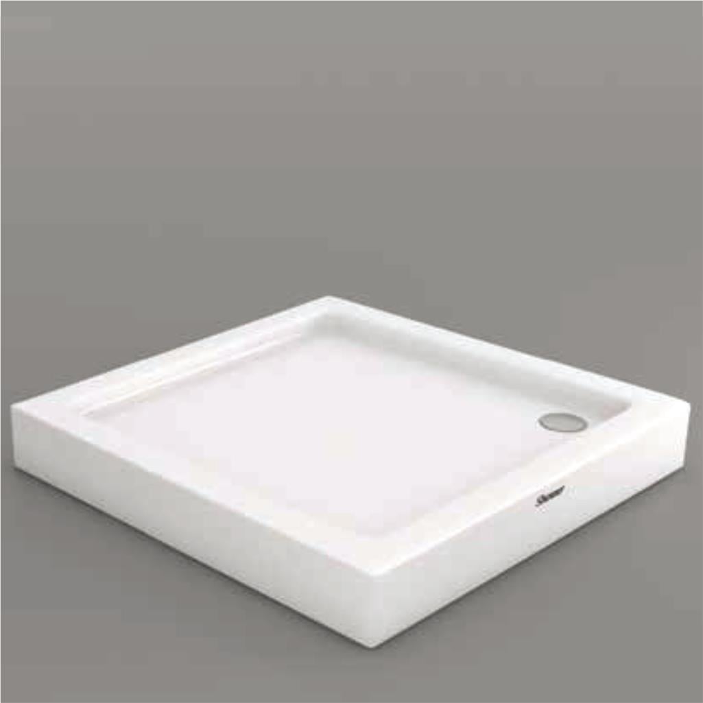 SHOWER Coral Oval Duş Teknesi, Monoblok
