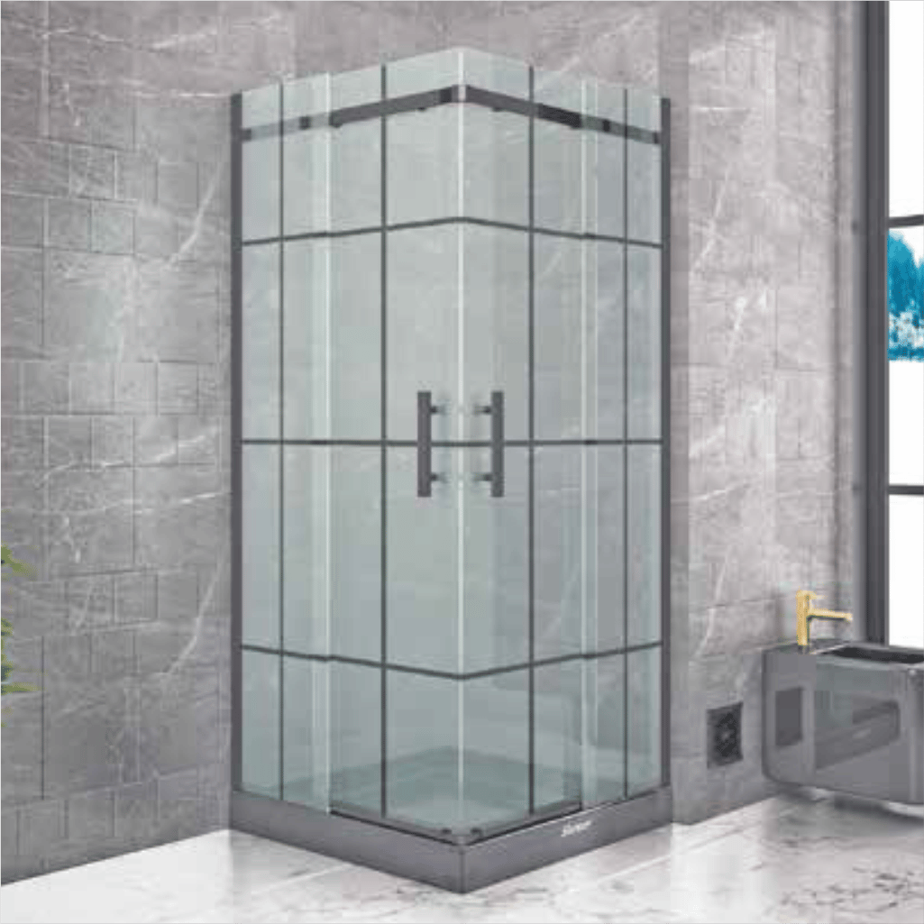 SHOWER MERKÜR 2 Sabit 2 Çalışır Köse Girişli Tekne Üzeri Kare Kabin