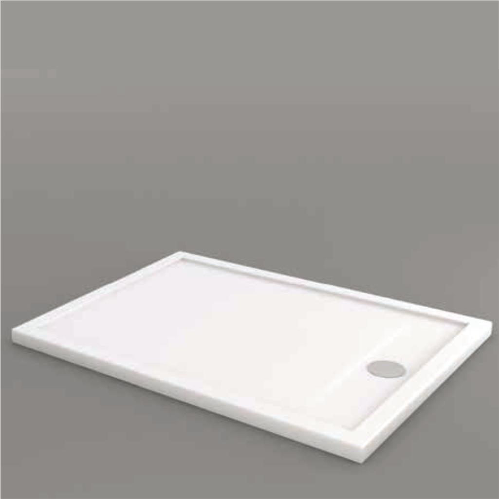 SHOWER Slim Dikdörtgen Duş Teknesi, Flat