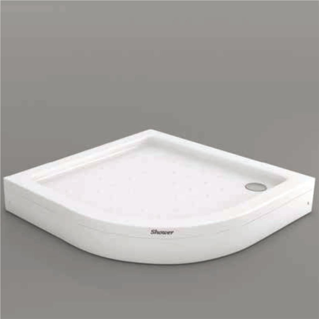 SHOWER Violet Oval Duş Teknesi (Sifon Sağda), Panelli