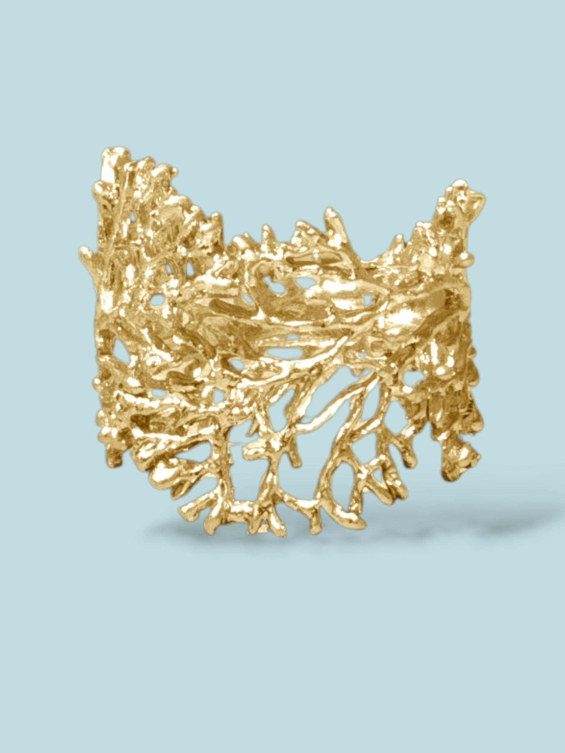 Mercan Kelepçe Gold Bileklik