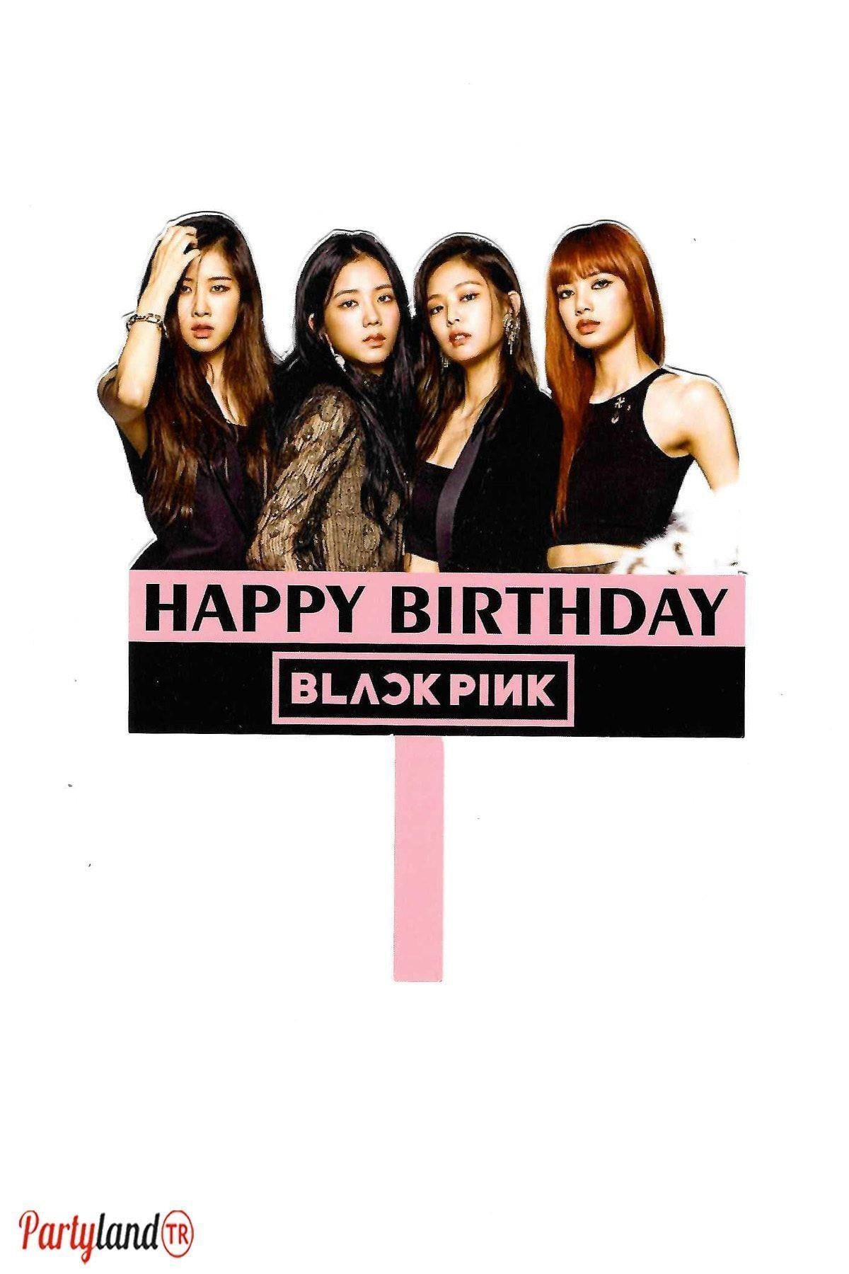 Blackpink Temalı Karton Pasta Süsü