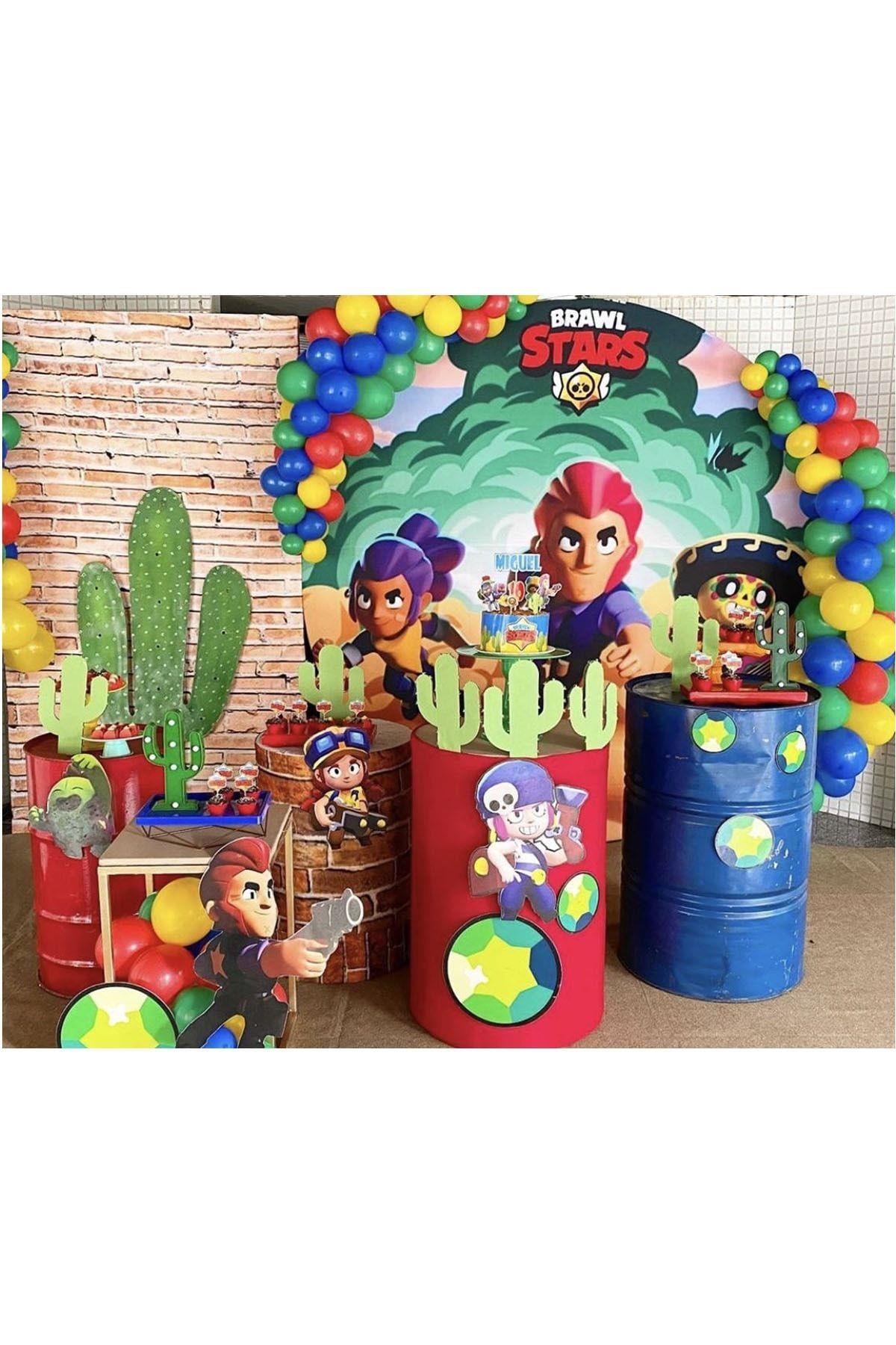 Brawl Stars 100 Ad. Balon , Zincir Ve Yapıştırma Bandı
