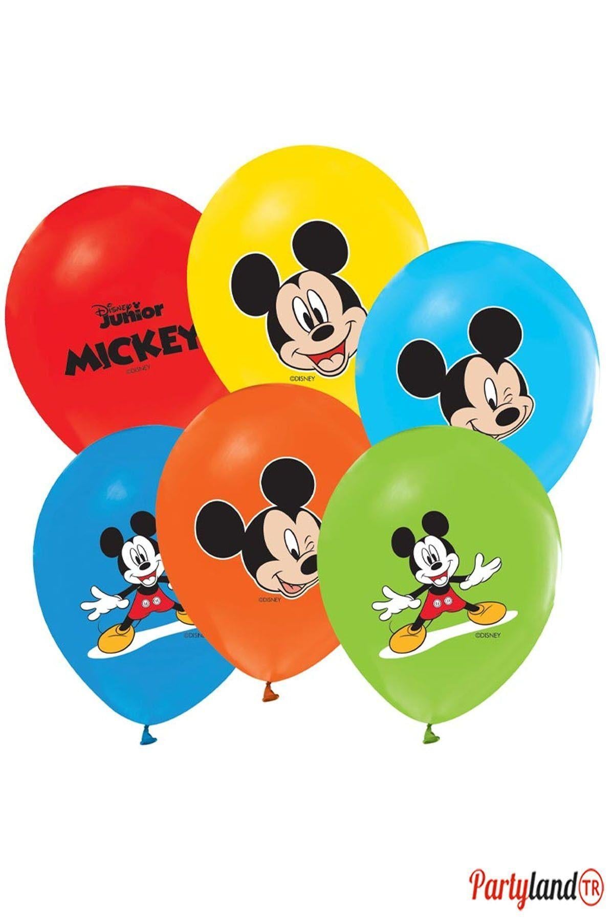 Mickey Mouse Baskılı Balon 10 Adet
