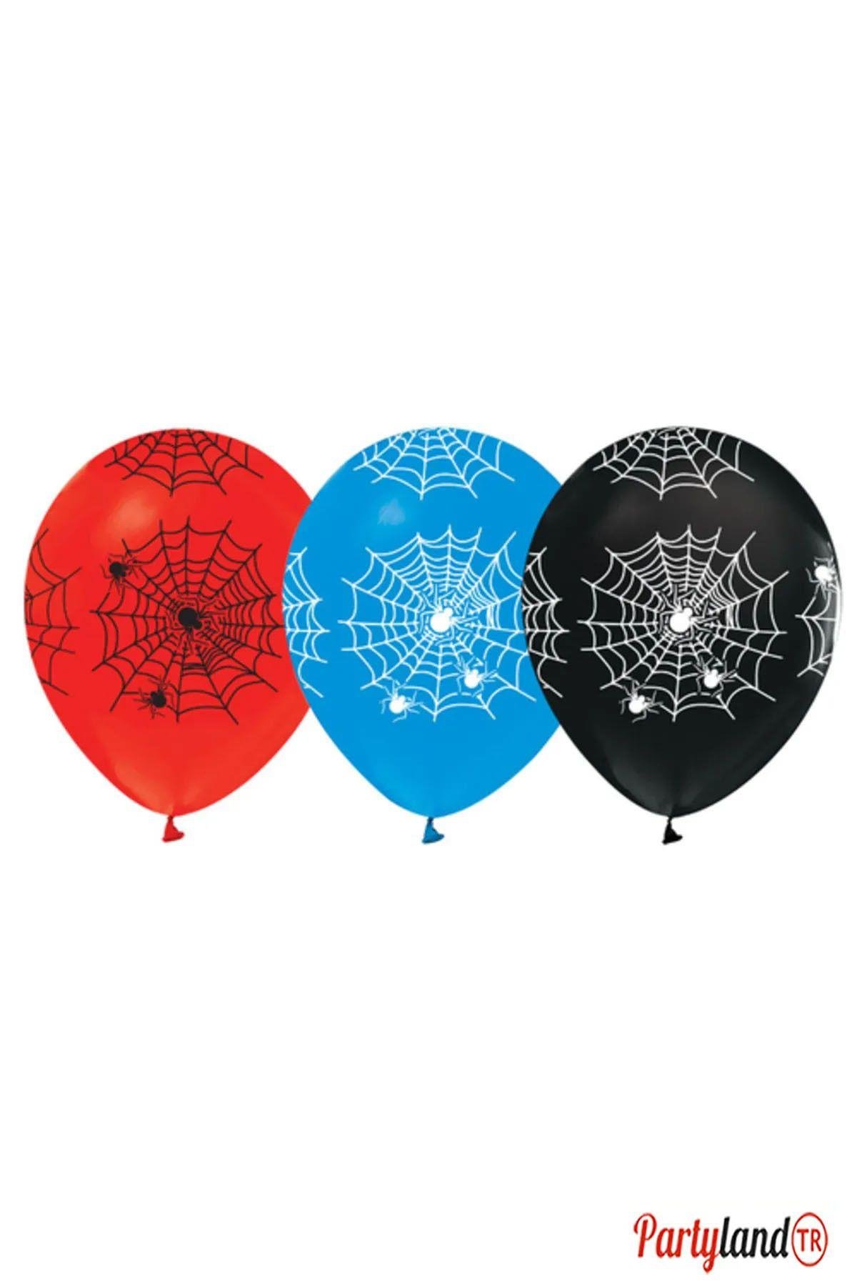 Spider Spiderman Örümcek Adam Temalı Baskılı Balon 10 Adet